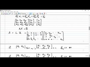 LU factorization method