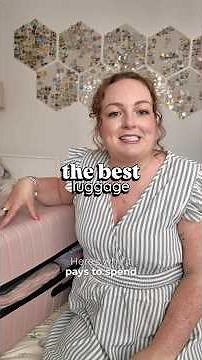 the BEST suitcases ✈️ away travel luggage review & unboxing 🧳 blush pink 💖