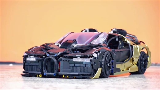 Guys, how do you like this custom Bugatti supercar made from bricks? Drop your thoughts below#lego #supercar #fyp #legocar #bugatti