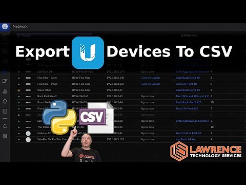 Python Code For Exporting UniFi Devices to CSV