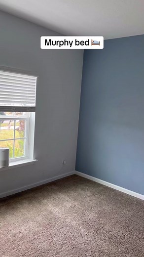 Murphy bed bookcase installed! #diy #diybuild #murphybed #diymurphybed #woodworking #diytips #construction