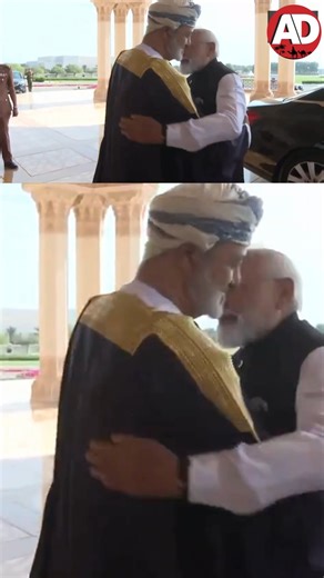 Arabian daily on Instagram: "#WATCH | His Majesty Sultan Haitham bin Tarik welcomes Prime Minister Narendra Modi at Al Baraka Palace in Muscat. #oman #india #modvisit #hismajesty #welcomes #pm #albarakapalace #arabiandaily #ad"