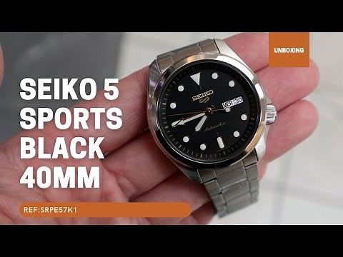 UNBOXING SEIKO 5 SPORTS AUTOMATIC BLACK DIAL SRPE57K1