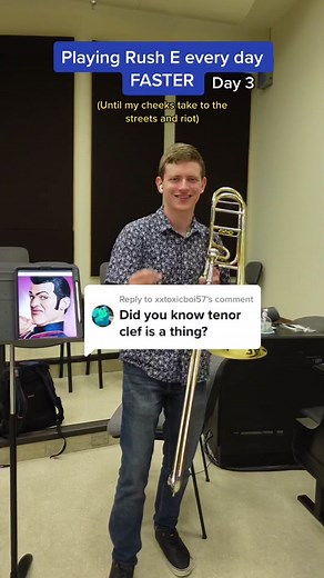 Transposing Rush E to Alto Clef for Accessibility | Trombone and Piano
