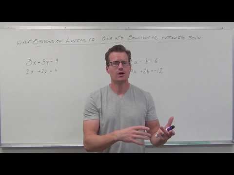 Systems of Equations with No Solution or Infinite Solutions (TTP Video 51)