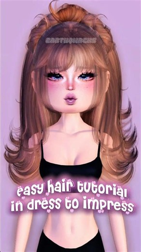 *EASY* HAIR COMBO TUTORIAL IN DRESS TO IMPRESS! || #dti #roblox #dresstoimpress #dtiroblox