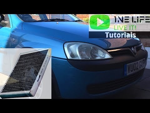 Vauxhall Opel Corsa C - How to Remove and Replace Cabin Filter Pollen Filter Remove Carbon Filter