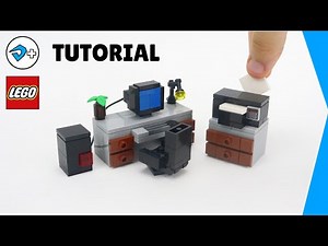 LEGO Office desk - Tutorial