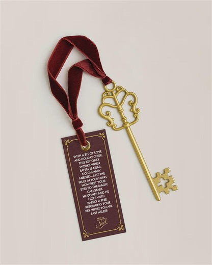 Magic Santa Key for No Chimney Gift, Vintage Santa's Key, Christmas Eve Box Filler, Gold Christmas Ornament, Keepsake Fast Shipping Gift - Etsy