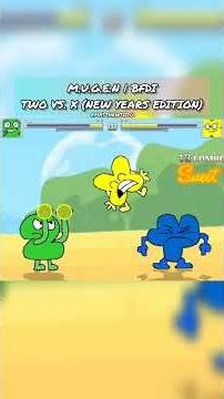 Two VS. X (New Years Edition) | BFDI | M.U.G.E.N #mugen #bfdi #battlefordreamisland #shorts