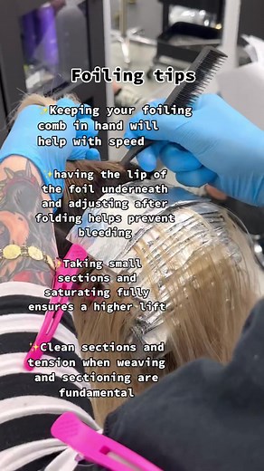 Don’t say I never taught y’all anything #hairtok #matthewwhair #haireducation #foilingtechnique #foil #foilinghair
