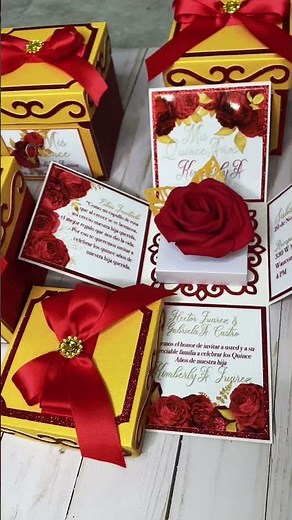 Invitaciones para Quinceañera en tema de rosas 🌹 Varios temas y colores disponibles
