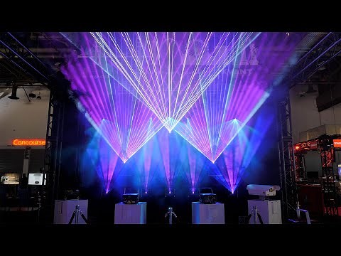 Audience Scanning Laser Show with Beam Brush® | LDI 2021
