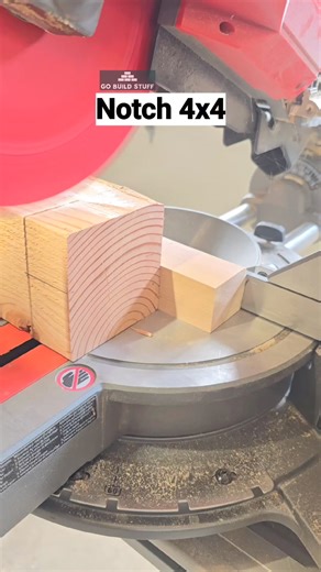 Notch 4x4 #4x4 #mitersaw #hammer #gobuildstuff #chair | Go Build Stuff