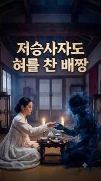 밤마다 찾아오는 원귀에게 술상 차려주고 벼락부자 된 과부#야담 #조선야담 #천예록 #조선시대이야기 #귀신설화