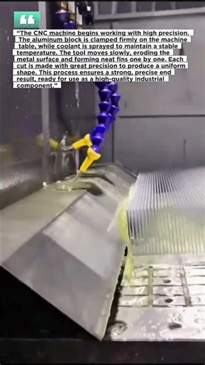 This is how CNC Machine Precision Forms Aluminum Fins.