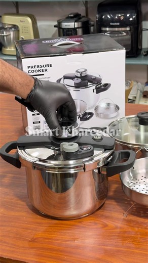 Unique Pro 2pc Stainless Steel Pressure Cooker & Casserole Set