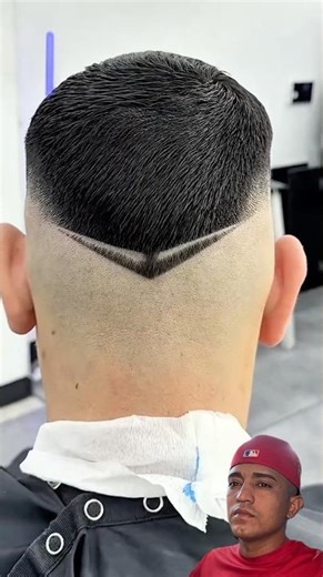 Corte en V #barbershop #barber #homeoffade