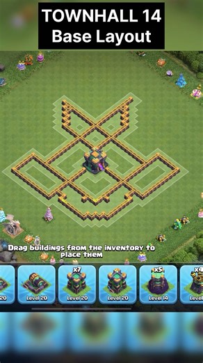 Townhall 14 Base Layout 2026 | Clashofclans bases #coc #ytshorts #shorts