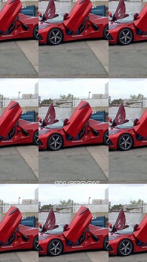 Vertical Lambo Doors for the Chevrolet Corvette C8 by Vertical Doors...