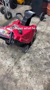 Gas in the oil on a snowblower #gas #oil #snow #fyp #dontdothat | Small engine repair shop