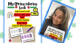My Spring Coloring Book – Sight Words, Counting & Colors!