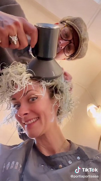 Hair Transformation: From Old and Long to Curly and Orange