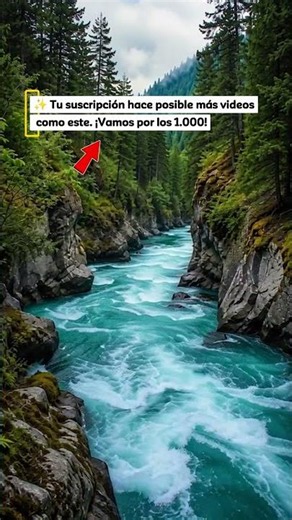 La fuerza del agua en su máxima expresión #río #cañón #naturaleza