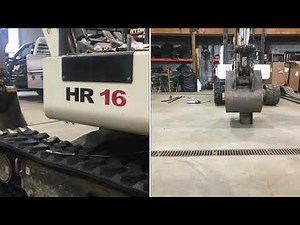 Terex HR16 Mini Excavator track replacement