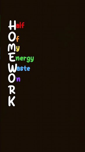 full form of HOMEWORK