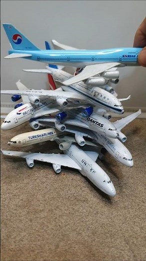 Diecast model airplane airline planes collection #diecast #airplane #aviation #planes #shorts