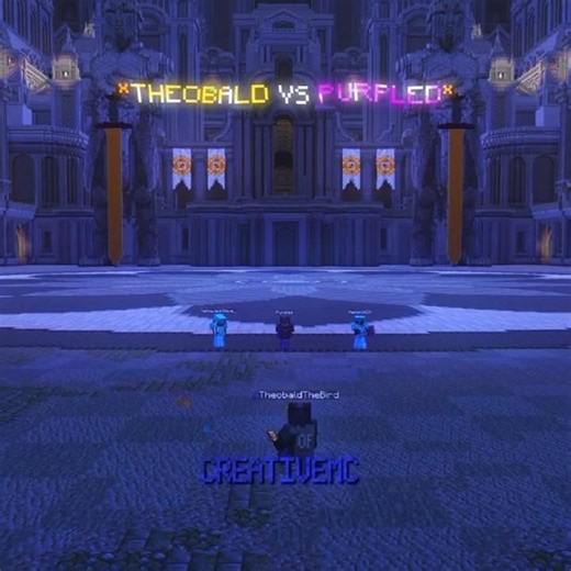 Theobald vs Purpled |#minecraft #shorts