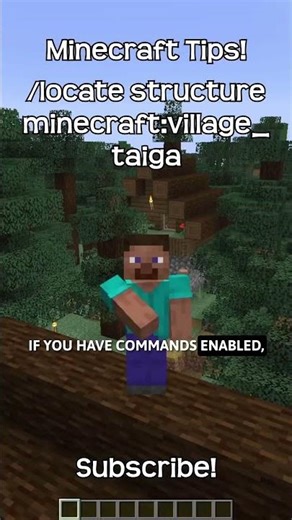 What Is The Command To Find A Taiga Village In Minecraft?!