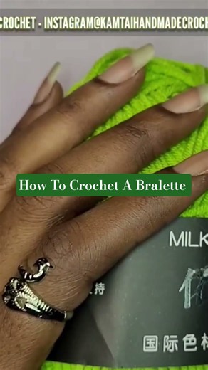 How To Crochet A Bralette #crochet #crochettutorial
