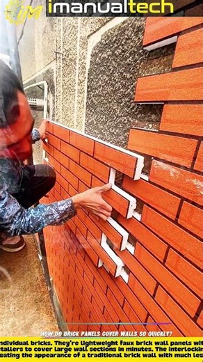 How Do Brick Panels Cover Walls So Quickly?
