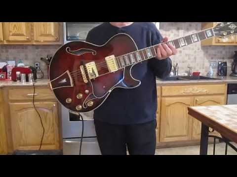 Ibanez AG95 hollow body guitar demo zzz5261