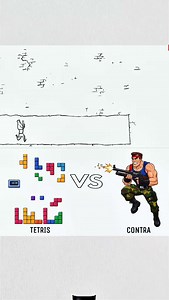 cartoon funny animation tetris contra | Pixel.p45
