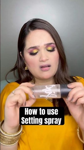 How to apply setting spray ✅right way #makeuptutorial #makeupartist