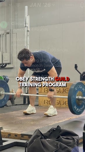 Here’s a Sample of my Obey Strength Guild Weekly Programming which is now available 🔥 I take you through proper warmups, activation, power, strength, and then optional conditioning or accessory work, or both if you got the time and energy 💪🏻 Find it over at ObeyStrength.com/Guild for a FREE 7-Day Trial! #obeystrength #obeystrengthguild #strengthandconditioning