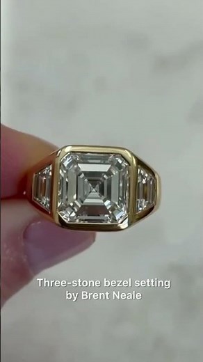 Asscher Cut Natural Diamond Engagement Rings | #asscherdiamondeternityband #asschercut #diamondring