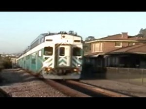 Amtrak and Coaster Trains in Del Mar on 10/25/08