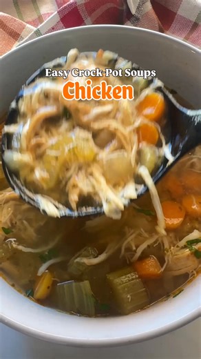 Slow Cooker Chicken Soup Recipe: https://fitslowcookerqueen.com/slow-cooker-chicken-soup/ | Shannon Epstein - Fit Slow Cooker Queen