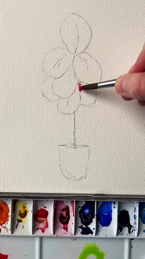 Experimenting with Shadows in Watercolor