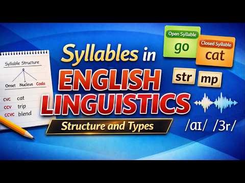 Syllables in English Linguistics | Structure and Types |