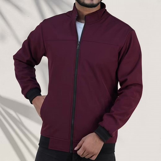 A sleek, contemporary jacket in innovative bonded fabric. The clean design is accented by a heavy-duty metal zipper and sharp stand collar. It's the perfect blend of modern style and durable construction. | Mount Blue