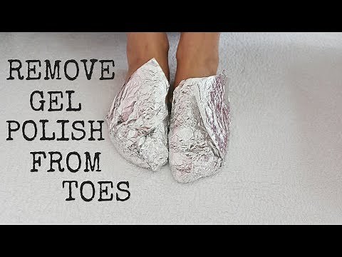 HOW TO REMOVE/SOAK OFF GEL POLISH FROM TOES