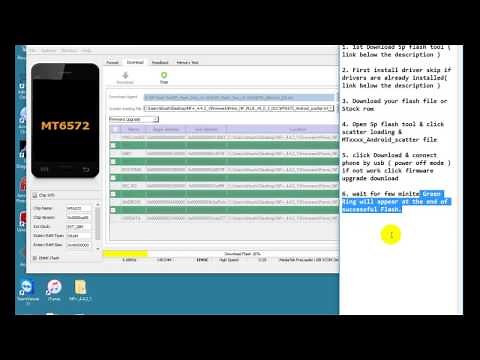 How to flash smart phone by SP flash tool-Tutorial