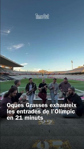 Oques Grasses exhaureixen les entrades del concert a l'Estadi Olímpic en 21 minuts.