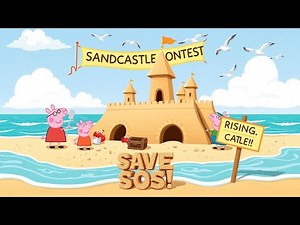 🏖️🏰 Peppa's Seaside Sandcastle Adventure! 🐷🌊 | Family Fun & Sandy Surprises!