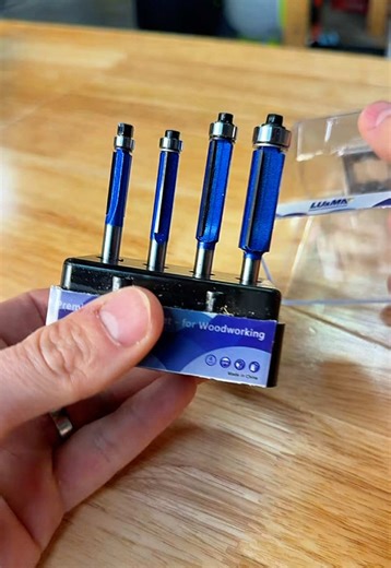 4 Piece Flush Trim Bit Set for Woodworking Projects